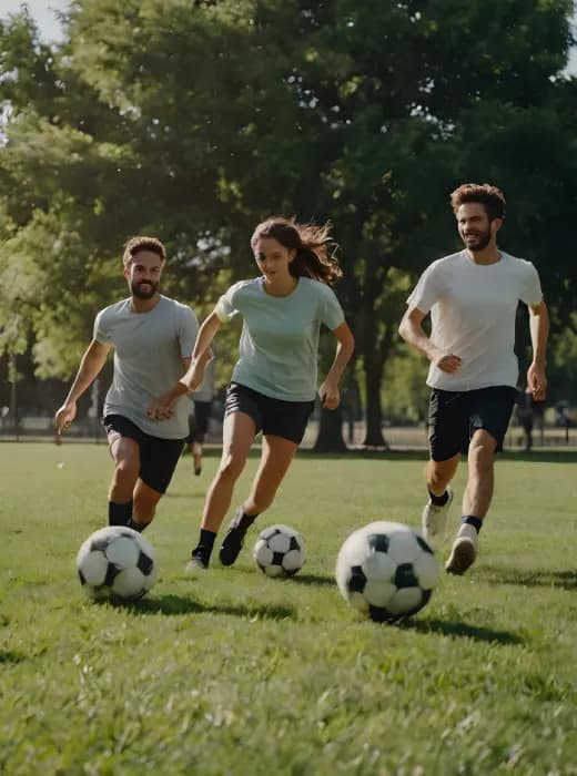 A soccer arena